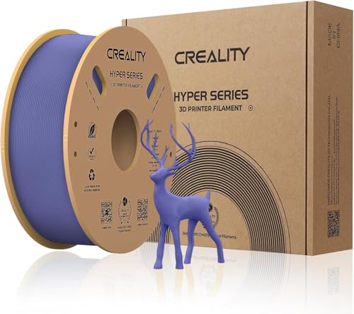 Creality Official Hyper PLA Filament Perry Blau 1KG, 3D Drucker Filament für Hochgeschwindigkeitsdruck, langlebig und widerstandsfähig, glatt, Überhang Leistung Maßgenauigkeit +/-0.03mm, 2.2lbs/Spool von Creality