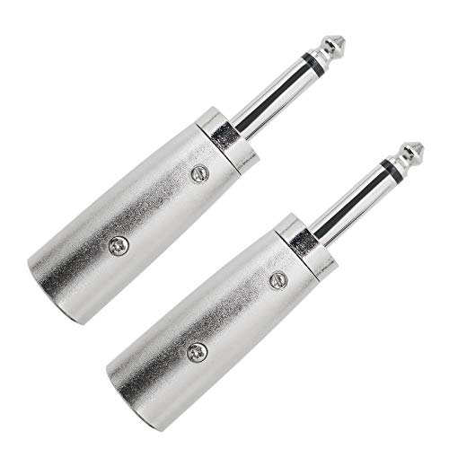 Create idea 2 x 3-polige XLR-auf-1/4-Zoll-Adapter, XLR-Stecker auf 6,35-mm-Klinkenstecker, Monobuchse, Konvertierungsstecker für Mikrofon, Audio Create idea 2 x 3-polige XLR-auf-1/4-Zoll-Adapter, XLR-Stecker auf 6,35-mm-Klinkenstecker, Monobuchse, Konvertierungsstecker für Mikrofon, Audio von Create idea