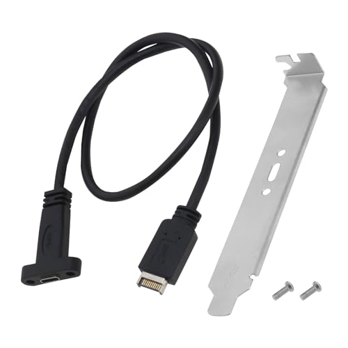 Create idea 50 cm USB3.1-Ablenkdraht Typ-E auf Typ-C-Verbindungskabel Typ-C-Buchse Kabel für Computer-Standardgehäuse USB-Abschirmkabel-Installationssatz von Create idea