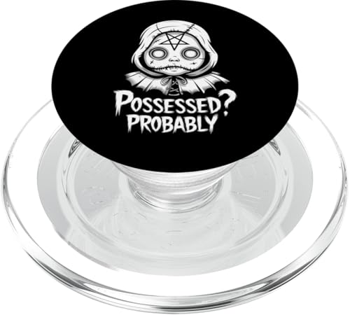 Occult Haunted Doll Collector Tee - Paranormal Witch Art PopSockets PopGrip für MagSafe von Creepy Doll Horror Art Gothic Haunted Collectibles