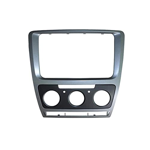 Autoradio-Blende, Double DIN Audio FASCIEN FIT FIT FIT for Skoda Octavia 2013 Stereo Radio DVD Stereo CD Panel-Dash-Mount-Installations-Trimm-Kit-Rahmen(Manual AC) von Crepundia