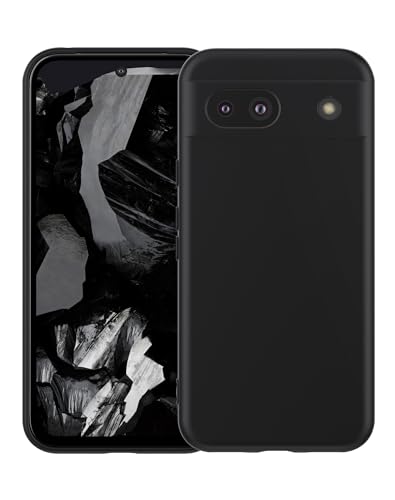 Cresee Hülle für Google Pixel 8a, TPU Case Handyhülle mit [Kamera Schutz] [Weiche Innenschicht] Dünn Schutzhülle Stoßfest Cover für Pixel 8a, Schwarz von Cresee