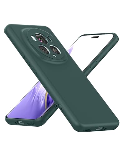 Cresee Hülle für Honor Magic 6 Pro 5G, TPU Case Handyhülle mit [Kamera Schutz] [Weiche Innenschicht] Dünn Schutzhülle Stoßfest Cover für Honor Magic6 Pro, Grün von Cresee