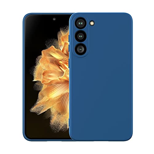 Cresee Hülle für Samsung Galaxy S23 6.1 Zoll, TPU Case Handyhülle mit [Kamera Schutz] [Weiche Innenschicht] Dünn Schutzhülle Stoßfest Cover für Galaxy S23 (2023) Blau von Cresee