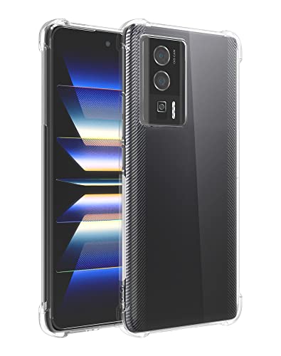 Cresee Hülle für Xiaomi Poco F5 Pro (Nicht für F5) Transparent Case Handyhülle mit Verstärkte Ecken Schutzhülle Dünn Weich Cover Stoßfest Bumper für Poco F5 Pro, Clear von Cresee