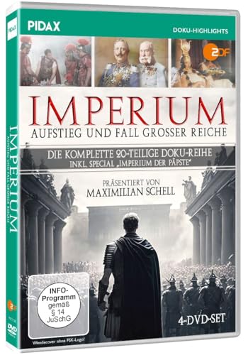 Imperium - Aufstieg und Fall großer Reiche / Die komplette 20-teilige Doku-Serie inkl. Special „Imperium der Päpste“ (Pidax Doku-Highlights) [4 DVDs] von Crest Movies - WME Home Entertainment