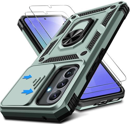 Kameraschutz Handyhülle für Samsung Galaxy A36 Hülle mit Schutzfolie*2, 360 Grad Magnet Metall Ring Halter Galaxy A36 Handytasche Case Militär Stoßfest Schutzhülle für Samsung Galaxy A36 (Grün) Kameraschutz Handyhülle für Samsung Galaxy A36 Hülle mit Schutzfolie*2, 360 Grad Magnet Metall Ring Halter Galaxy A36 Handytasche Case Militär Stoßfest Schutzhülle für Samsung Galaxy A36 (Grün) von Croazhi