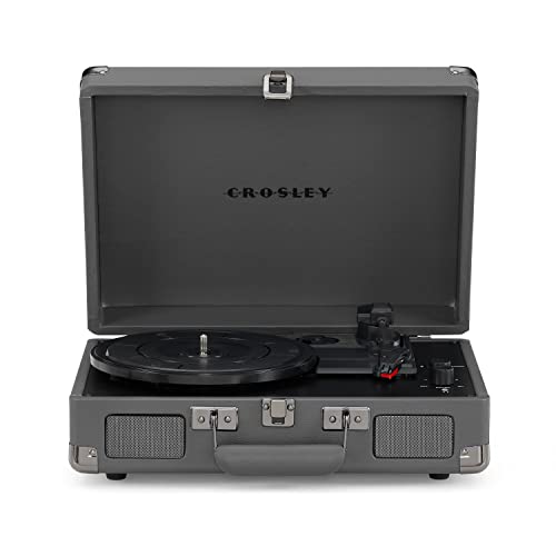 Crosley Cruiser Plus Bluetooth-Schallplattenspieler Dunkelgrau, CR8005F-SG4, Einheitsgröße von Crosley