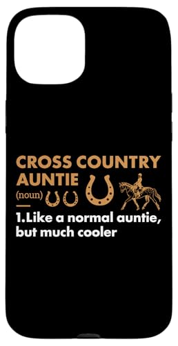 Rider Auntie Definition Langlauf Hülle für iPhone 15 Plus von Cross Country Hobby Present Rider Apparel