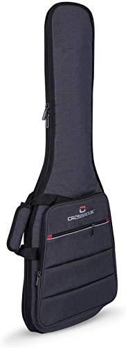 Crossrock CRSG107E E-Gitarrentasche, 10 mm Polsterung, Rucksack erhältlich, Dunkelgrau (CRSG107EGR) von Crossrock