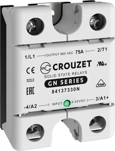 Crouzet Halbleiterrelais 84137330N 75A Schaltspannung (max.): 660 V/AC Zufällig schaltend 1St. von Crouzet