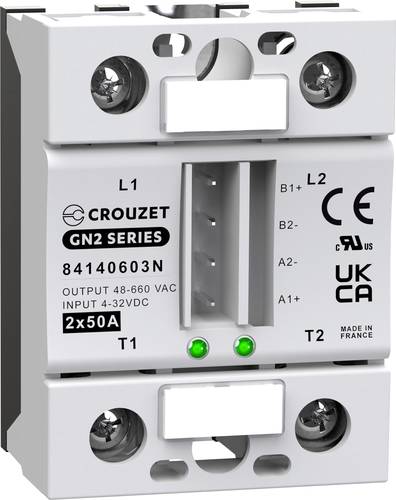 Crouzet Halbleiterrelais 84140603N 50A Schaltspannung (max.): 660 V/AC Spezieller Nulldurchgang 1St. von Crouzet