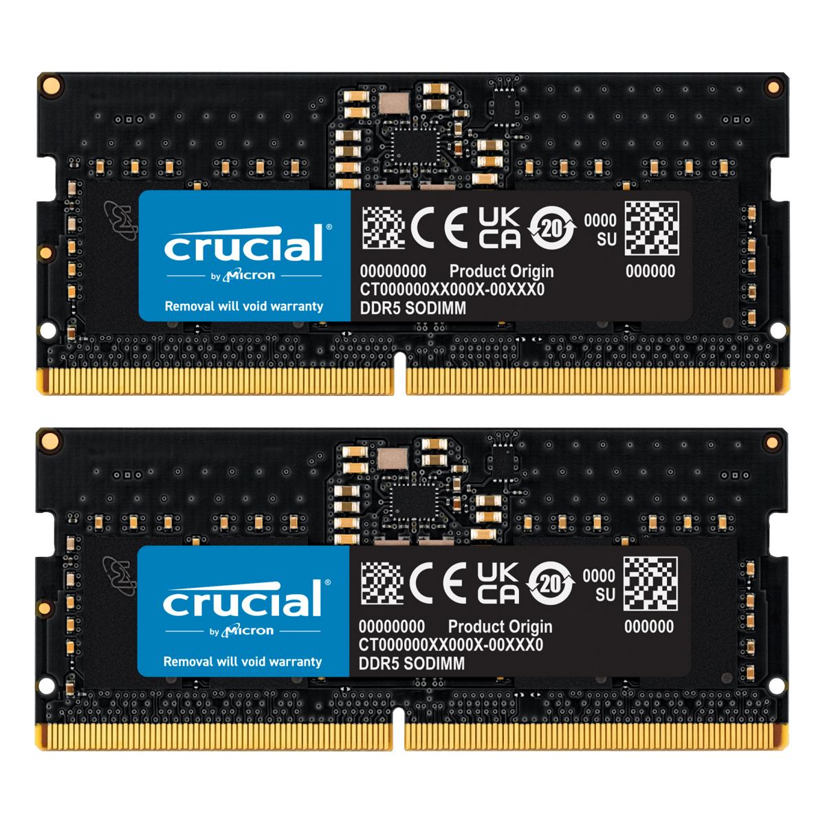 Crucial 16GB Kit (2x8GB) DDR5-5600 CL46 SO-DIMM Arbeitsspeicher von Crucial