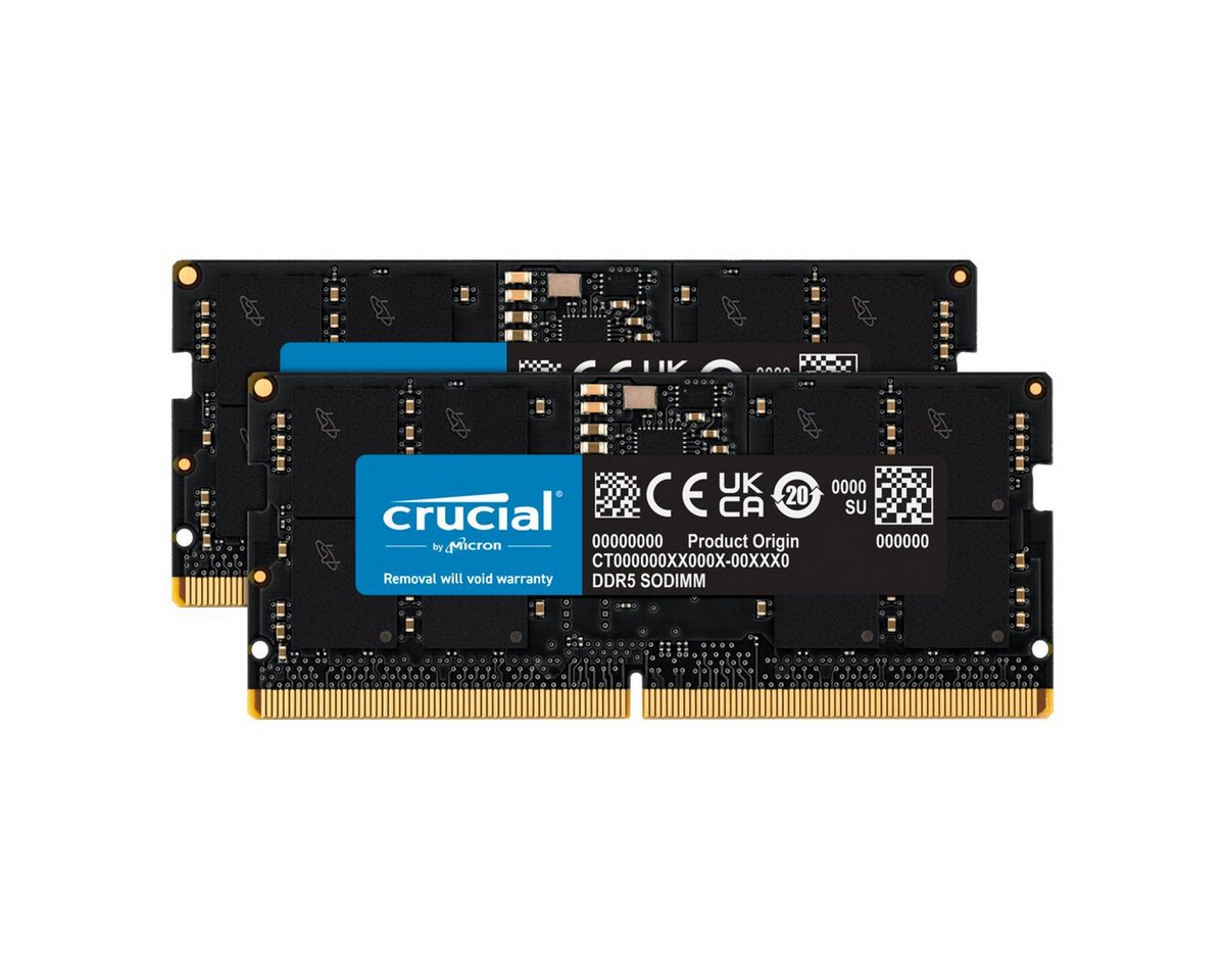 Crucial 32GB Kit DDR5-5600 CL46 Arbeitsspeicher von Crucial