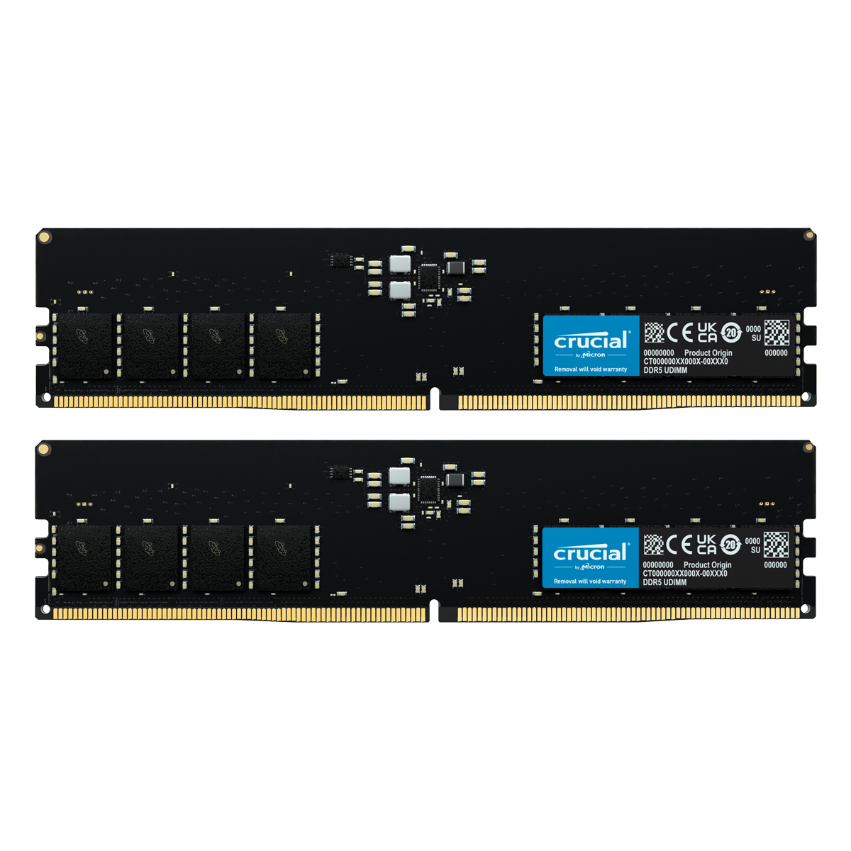 Crucial 64GB Kit (2x32GB) DDR5-5600 CL46 DIMM Arbeitsspeicher von Crucial