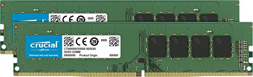 Crucial RAM 32GB (2x16GB) DDR4 3200MHz CL22 (2933MHz oder 2666MHz) Desktop Arbeitsspeicher Kit CT2K16G4DFRA32A von Crucial