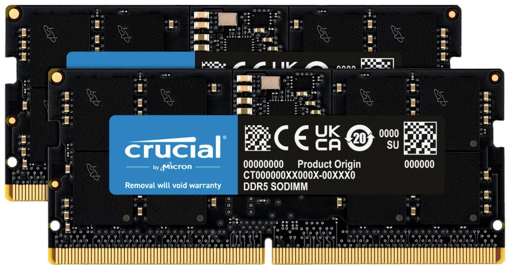 SO DDR5 32GB PC 5600 CL46  KIT  (2x16GB)  Crucial von Crucial