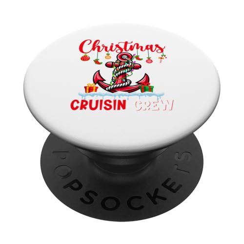 Lustiger Ausflug der Christmas Cruisin Crew mit süßem Anker für die ganze Familie PopSockets Klebender PopGrip von Cruise Ship Christmas Costume