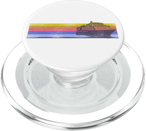 Kreuzfahrtschiff Urlaub Retro Vintage PopSockets PopGrip für MagSafe von Cruise Trip Friends Buddies Vacation Cruising HD0