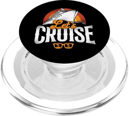 Kreuzfahrtschiff Urlaub Vintage Let's Cruise PopSockets PopGrip für MagSafe von Cruise Trip Friends Buddies Vacation Cruising HD0