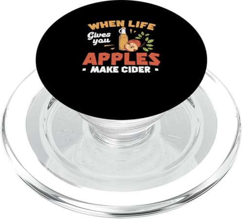 Wenn das Leben dir Äpfel gibt, mach Apfelwein Lustiger Apfelwein-Enthusiast PopSockets PopGrip für MagSafe von Crushed Apple Barrel Bloom