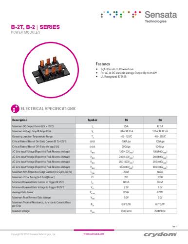 Crydom B622F-2T Thyristor (SCR) - Modul von Crydom