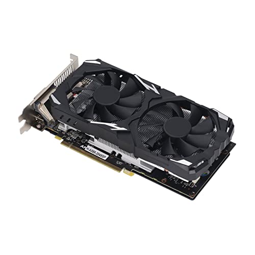 Computer-Grafikkarte, Dual-Lüfter, geräuscharm, DVI-Schnittstelle, RX580-Grafikkartenstecker und (RX580 8 GB GDDR5 256BIT) von Cryfokt