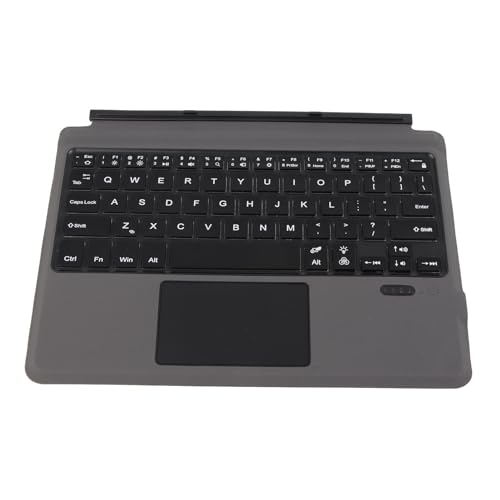 Cryfokt Kabellose Tastatur, empfindliches Touchpad, kabelloses leises Tippen für Go 1, 2, 3 Tablet (mit farbiger Hintergrundbeleuchtung (450 mAh Akku)) von Cryfokt