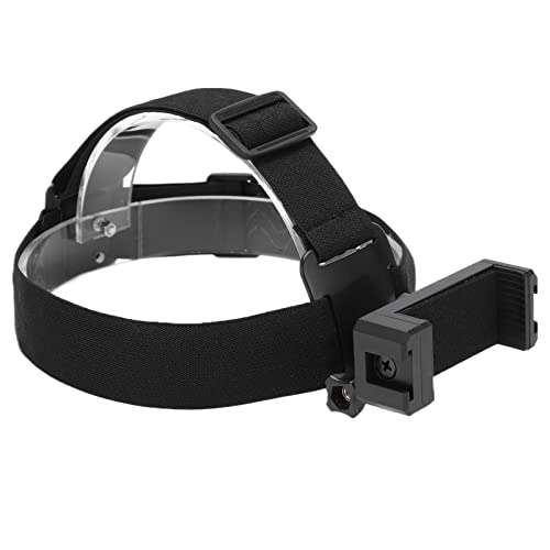 Cryfokt Kopfkamerahalterung, Verstellbare, Abnehmbare 120-Grad-Flip-Kopfgurthalterung, Kaltschuh-Design für Action-Kameras für Mobiltelefone von Cryfokt