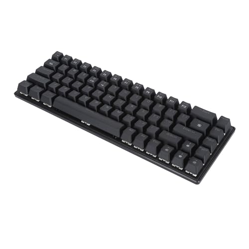 Cryfokt Mechanische Tastatur, Hot-Swap-fähige Kabellose Computertastatur 2000 MAh 61 Tasten 2,4 G für Laptops und Tablets (Black) von Cryfokt