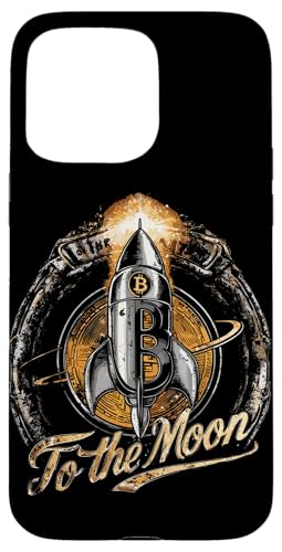 Von Bitcoin zum Mond BTC Crypto HODL Hülle für iPhone 15 Pro Max von Crypto Apparel Cryptocurrency Clothing Ajeli