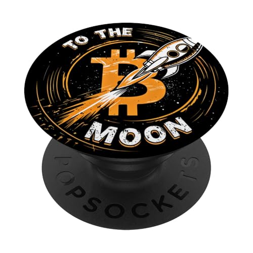 Von Bitcoin zum Mond BTC Crypto HODL PopSockets Klebender PopGrip von Crypto Apparel Cryptocurrency Clothing Ajeli