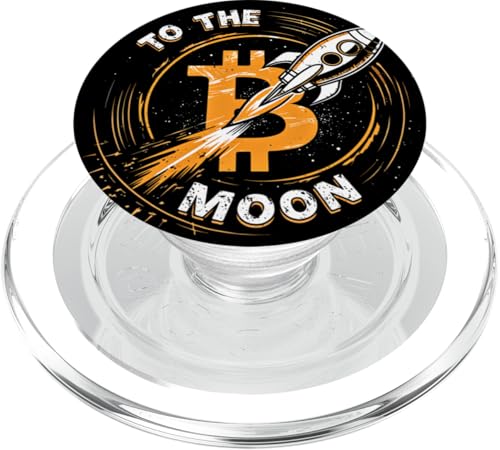 Von Bitcoin zum Mond BTC Crypto HODL PopSockets PopGrip für MagSafe von Crypto Apparel Cryptocurrency Clothing Ajeli