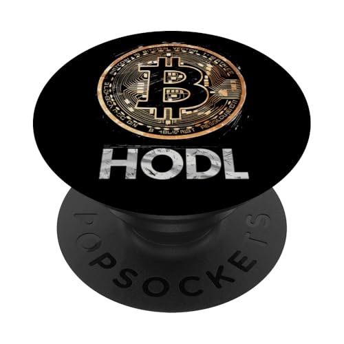 Bitcoin BTC Krypto HODL PopSockets Klebender PopGrip von Crypto Apparel Cryptocurrency Clothing