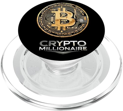 Bitcoin BTC Krypto-Millionär HODL PopSockets PopGrip für MagSafe von Crypto Apparel Cryptocurrency Clothing