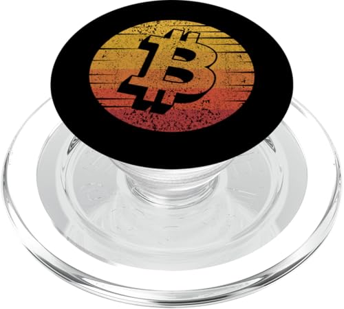 Retro Blockchain Crypto Kryptowährung Crypto Trader Bitcoin PopSockets PopGrip für MagSafe von Crypto Blockchain Bitcoin Crypto Trader Geschenke