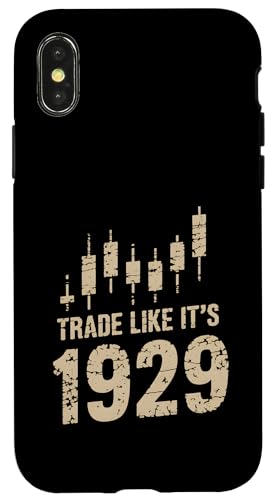 Vintage Trade Like It's 1929 Kerzenständer Wall Street Trader Hülle für iPhone X/XS von Crypto Day Trading Stock Market Investor Tees