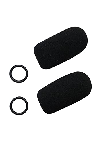 Replacement Aviation Microphone Windscreens for Bose, Lightspeed, David Clark, Crystal Mic (2-Pack Standard Model) von Crystal Mic