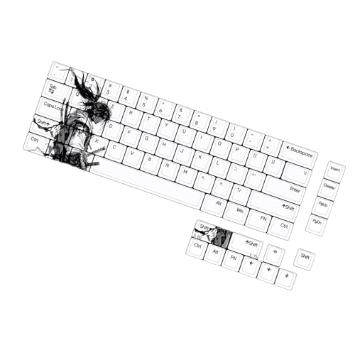 Csnbfiop 75-Tasten Tastenkappen Set Mit Originalhöhe Langer Haltbarkeit 5-seitiger Farbsublimation Für Mechanische Tastatur Tastenkappe von Csnbfiop