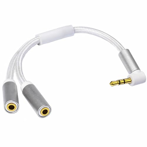 Csnbfiop Headsets Splitterkabel 3 5-mm Stecker Auf 2-Port Buchse Splitterdraht Sehr Solides Headset Kabel 7 87 Zoll von Csnbfiop