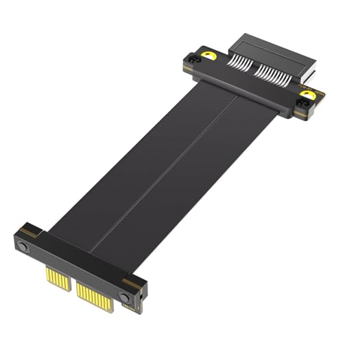 Csnbfiop PCIE4.0 1X Verlängerungskabel 180 Grad Bis 90 Grad Grafikkarte Extender Desktop Computer Motherboard Adapter von Csnbfiop