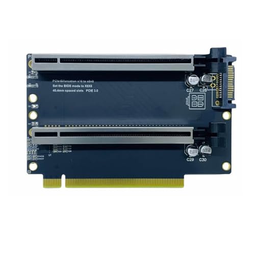 Csnbfiop PCIe3.0 X16-zu PCIE X8X8-Steckplatz Erweiterungsadapterkarte Erweitern Die Computerfunktionen von Csnbfiop