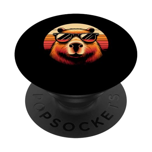 Capybara Chillin' Cute Teen Girls Südamerika PopSockets Klebender PopGrip von Cuddly Capybara - Cute Zoo Animal Apparel