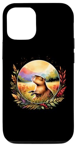 Hülle für iPhone 12/12 Pro Capybara Relaxing Südamerika Südamerika Niedlich Damen Spaß Gemütlich von Cuddly Capybara - Cute Zoo Animal Apparel