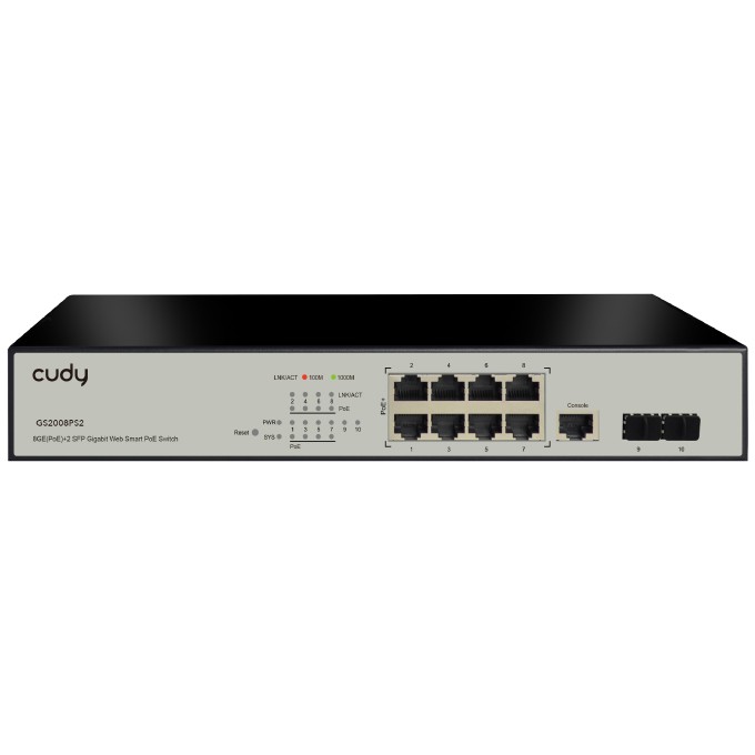 8+2P Cudy GS2008PS2 M PoE+ SFP von Cudy