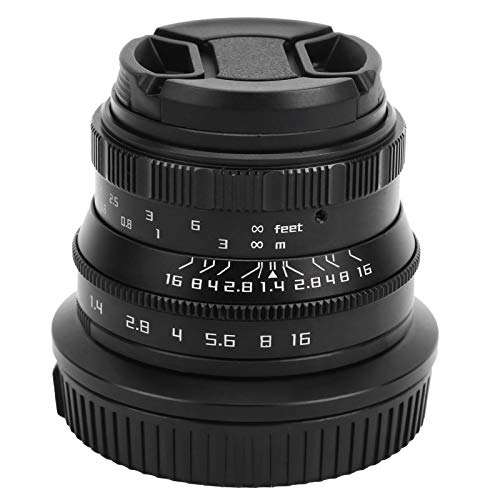 Cuifati 35 mm F1.4 RF Mount Fischaugenobjektiv für R/RP/R5/R6, F1.4 bis F16 Blende, manuelles Kameraobjektiv MC Multilayer SLR Kameras Objektiv von Cuifati