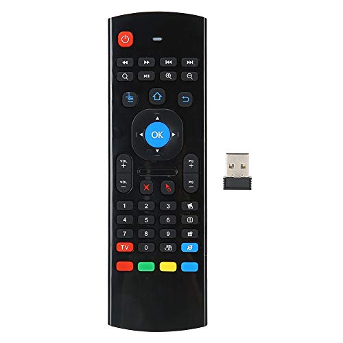 Cuifati Fernbedienung, M X 3 2,4 G Wireless Air Fly Mouse Bewegungserkennungs-Infrarot-Fernbedienung für TV-PC, Gamecontroller, vollständige Tastatureingabe von Cuifati