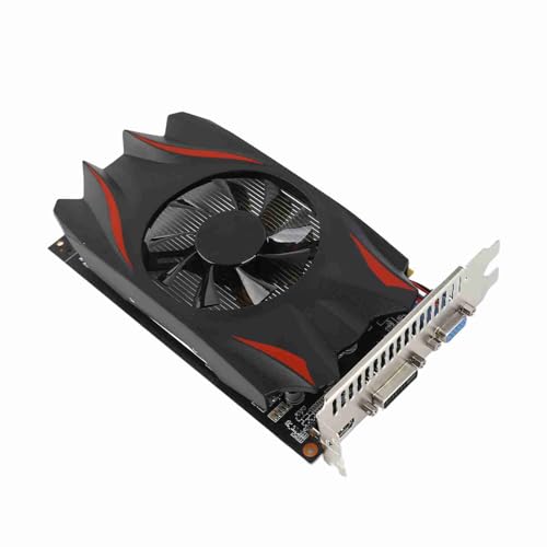 Cuifati GTX1050 Gaming-Grafikkarte, 2 GB DDR5 128-Bit-Computergrafikkarte 2560 X 1600, PCIE 2.0 X16 Desktop-PC-Grafikkarte mit Einzelnen Lüftern, Geräuscharmer und Leiser Arbeit von Cuifati