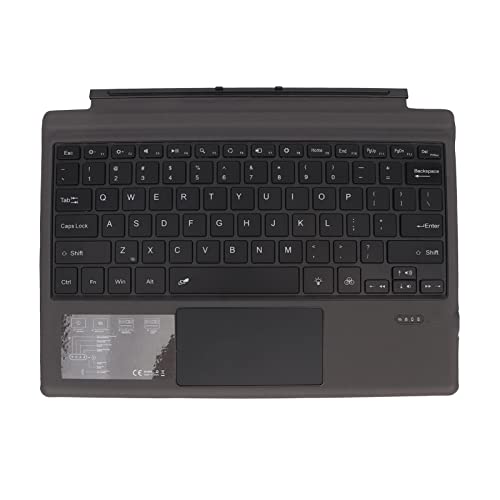 Cuifati Kabellose Bluetooth-Tastatur mit Touchpad für Pro 3 4 5 6 7, Ultraschlanke Tragbare Tablet-Tastatur mit Bunter Hintergrundbeleuchtung, Wiederaufladbare Abnehmbare Magnettastatur von Cuifati