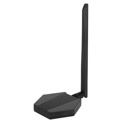 Kabelloser USB-WLAN-Adapter für PC, Dualband 2,4 G 5 G, 300 Mbit/s Hochgeschwindigkeit, WLAN-Dongle, Hohe Verstärkung, Externe Antenne, Netzwerkadapter für Desktop-Laptop-PC von Cuifati